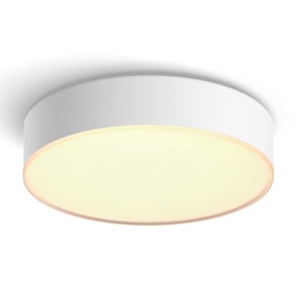 Philips - Iluminação de teto LED com regulação Hue LED/9,6W/230V 2200–6500K diâmetro 261 mm branco + controlo remoto