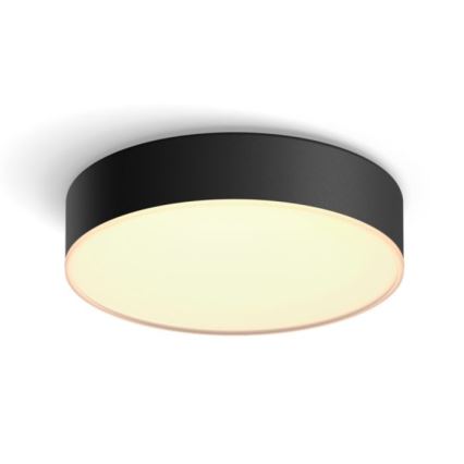 Philips - Iluminação de teto LED com regulação Hue LED/9,6W/230V 2200-6500K diâmetro 261 mm preto + controlo remoto