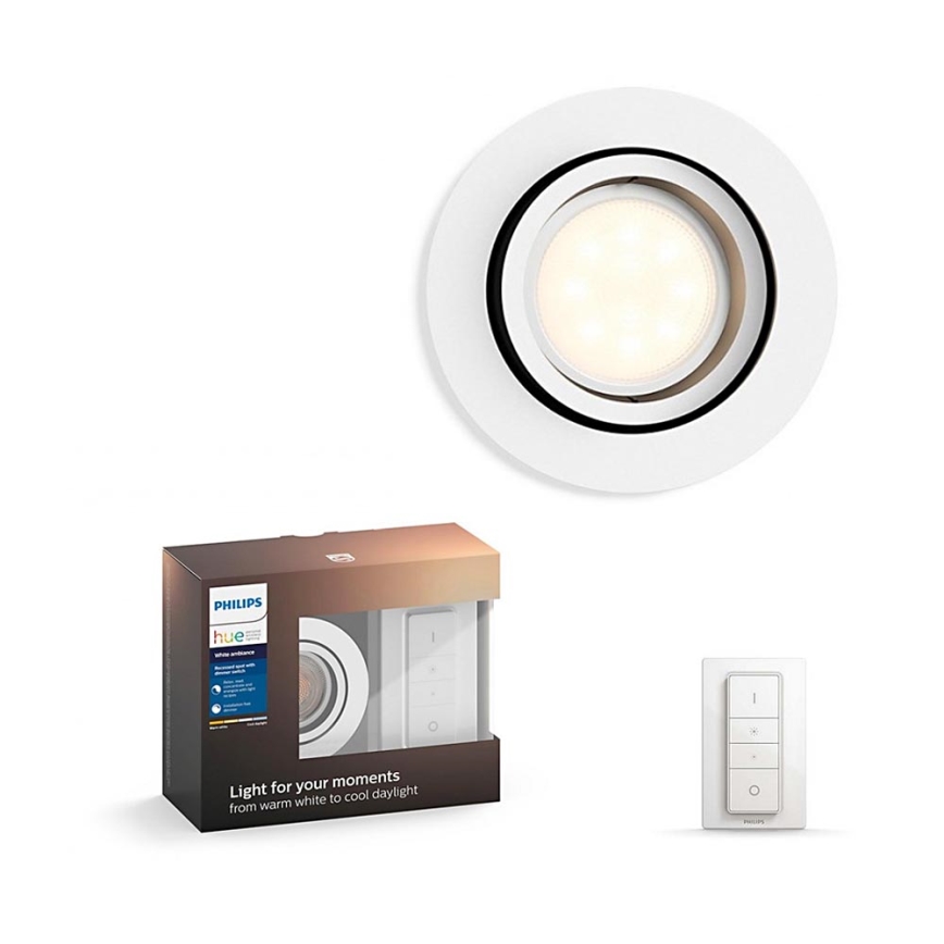 Philips - Iluminação LED com regulação Hue MILLISKIN 1xGU10/5,5W/230V