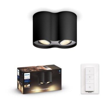 Philips - Iluminação LED com regulação Hue PILLAR 2xGU10/5W/230V + CR