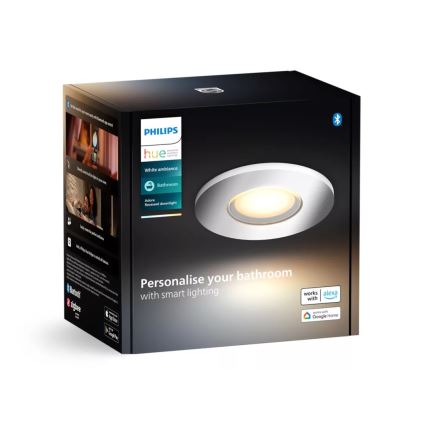 Philips - Foco de encastrar para casa de banho LED com regulação Hue ADORE BATHROOM 1xGU10/4,2W/230V 2200-6500K IP44