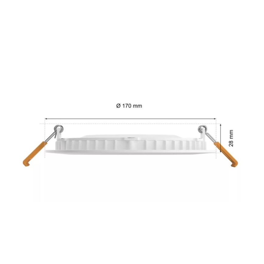 Philips - Foco de encastrar LED RGBW para casa de banho com regulação Hue SLIM LED/12W/230V IP44 2200-6500K