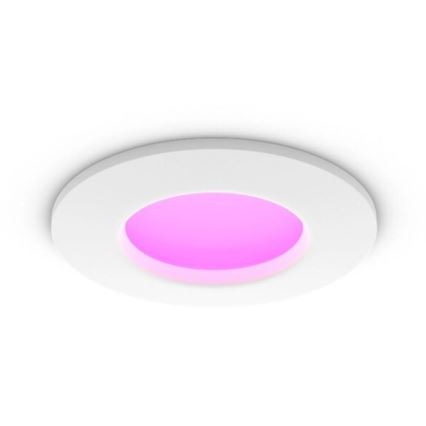 Philips - Foco de encastrar LED RGBW para casa de banho com regulação Hue SLIM LED/8,3W/230V 2000-6500K IP44 branco