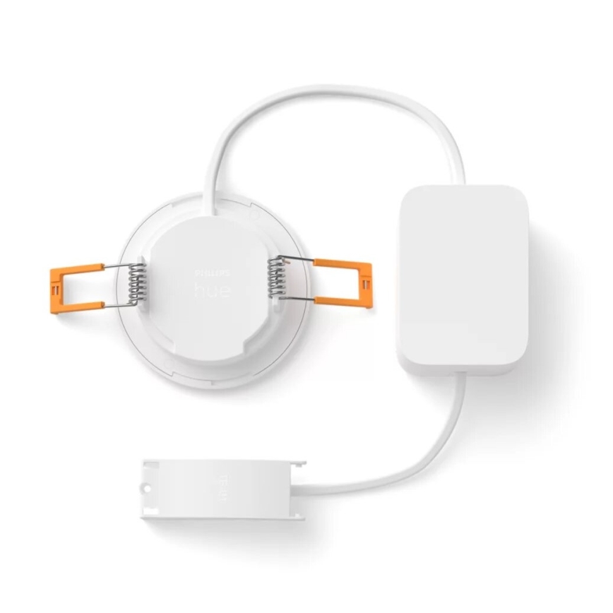 Philips - Foco de encastrar LED RGBW para casa de banho com regulação Hue SLIM LED/8,3W/230V 2000-6500K IP44 branco