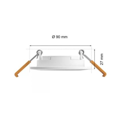Philips - Foco de encastrar LED RGBW para casa de banho com regulação Hue SLIM LED/8,3W/230V 2000-6500K IP44 branco