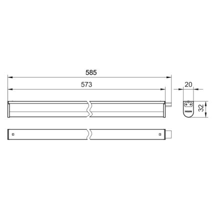 Philips - Iluminação para armário de cozinha LED PROJECTLINE LED/6,5W/230V 3000/4000/6500K