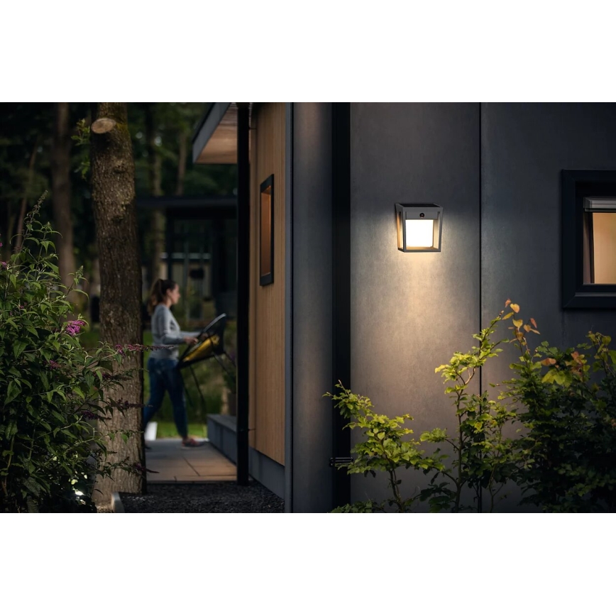 Philips - Iluminação solar de parede LED com sensor BLAISE LED/1,5W/3,7V 3000K IP44