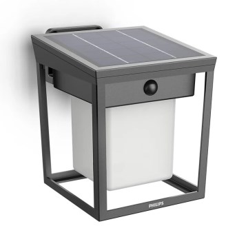 Philips - Iluminação solar de parede LED com sensor BLAISE LED/1,5W/3,7V 3000K IP44