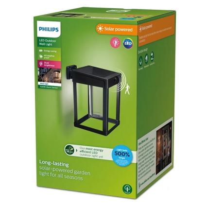 Philips - Iluminação solar de parede LED com sensor CAMILL LED/1,4W/3,7V IP44