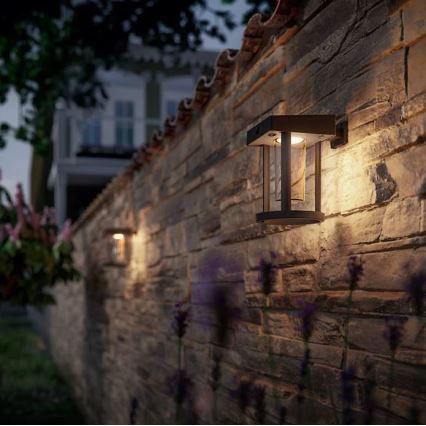Philips - Iluminação solar de parede LED com sensor CAMILL LED/1,4W/3,7V IP44