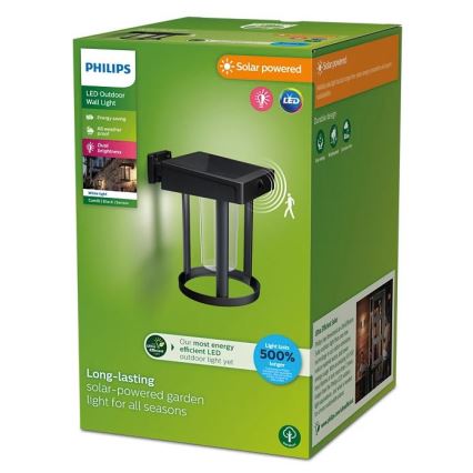Philips - Iluminação solar de parede LED com sensor CAMILL LED/1,4W/3,7V IP44