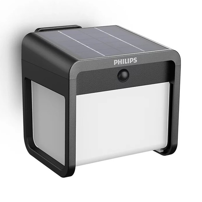 Philips - Iluminação solar de parede LED com sensor EZRA LED/1,8W/3,7V 3000K IP44