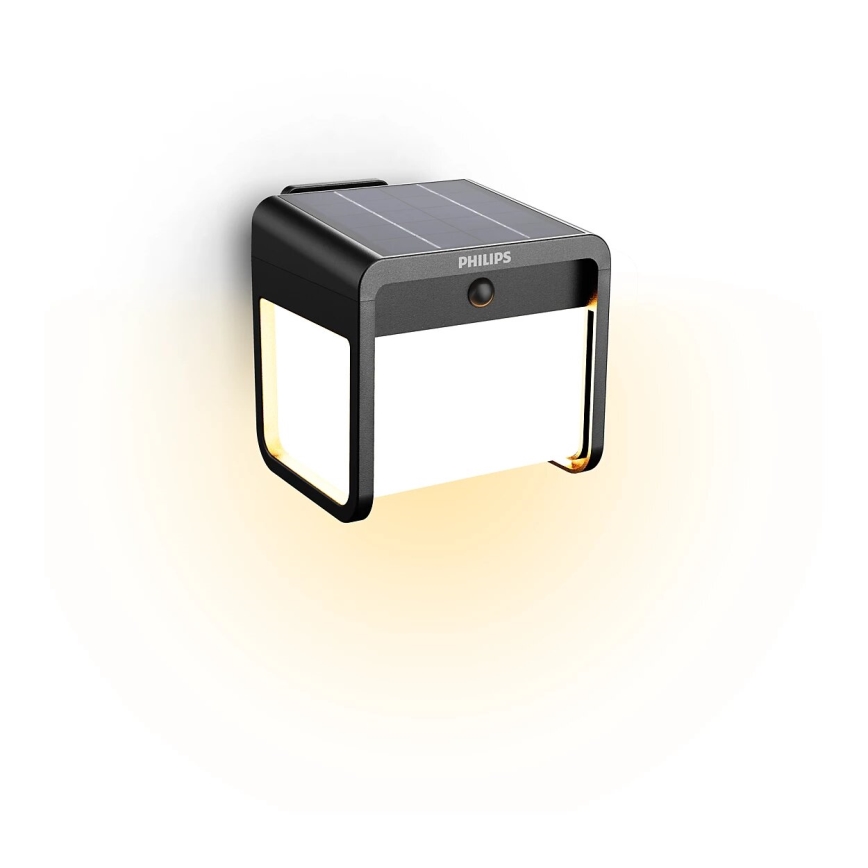 Philips - Iluminação solar de parede LED com sensor EZRA LED/1,8W/3,7V 3000K IP44