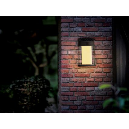 Philips - Iluminação solar de parede LED com sensor JUDA LED/3,2W/3,7V 2700K IP44