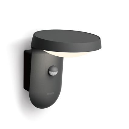 Philips - Iluminação solar de parede LED com sensor LED/1,2W/4V 3000K IP44
