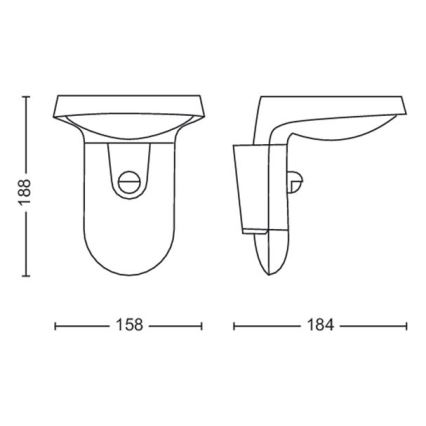 Philips - Iluminação solar de parede LED com sensor LED/1,2W/4V 3000K IP44