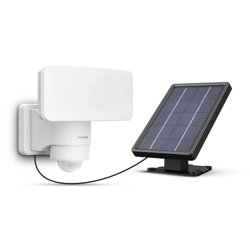 Philips - Iluminação solar de parede LED com sensor TYLUS LED/6W/3,7V 2600 mAh 5000K IP44
