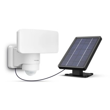 Philips - Iluminação solar de parede LED com sensor TYLUS LED/6W/3,7V 3000K IP44