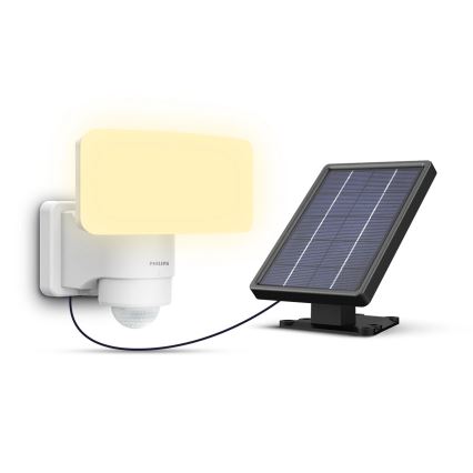 Philips - Iluminação solar de parede LED com sensor TYLUS LED/6W/3,7V 3000K IP44