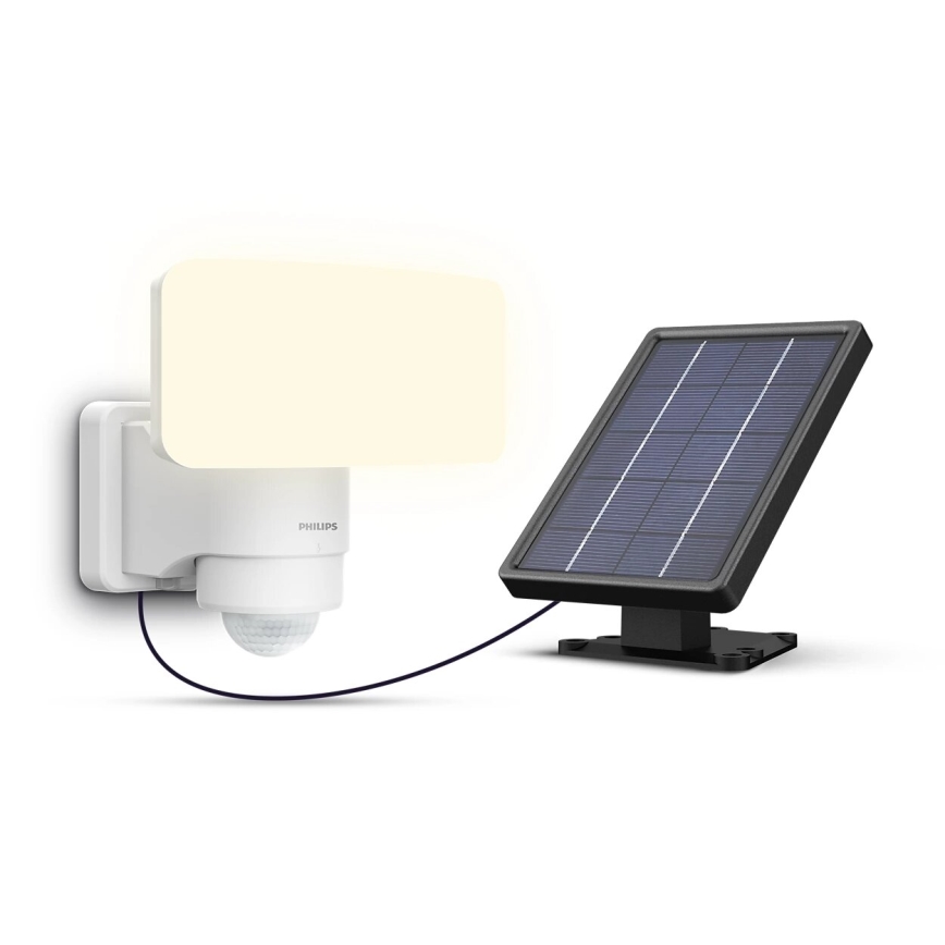 Philips - Iluminação solar de parede LED com sensor TYLUS LED/6W/3,7V 2600 mAh 5000K IP44