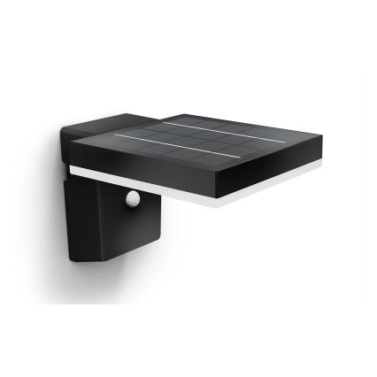 Philips - Iluminação solar de parede LED com sensor ZONAL LED/1,3W/3,7V IP44