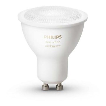 Philips - Lâmpada fosca LED Hue WHITE AMBIANCE 1xGU10/5,5W 2200-6500K