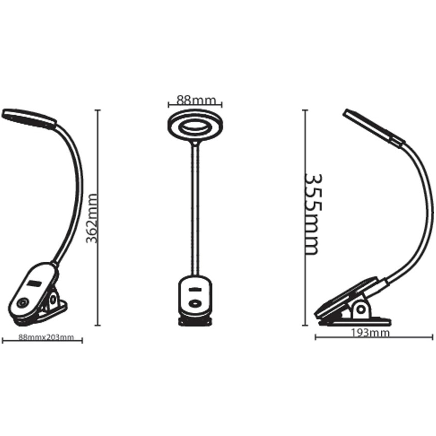 Philips - Lâmpada LED regulável com clipe LED/5W/5V CRI 90