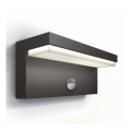 Philips - LED Iluminação de parede exterior com sensor BUSTAN LED/3,8W/230V 4000K IP44
