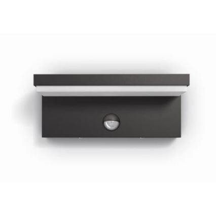 Philips - LED Iluminação de parede exterior com sensor BUSTAN LED/3,8W/230V 2700K IP44