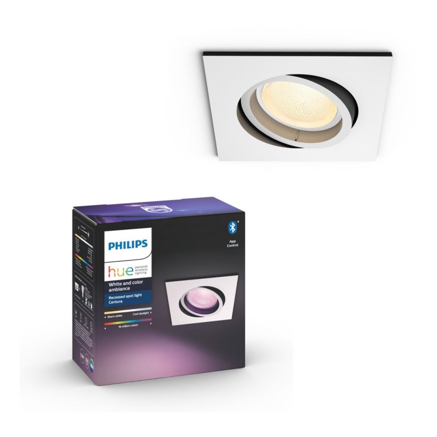 Philips - LED RGB Foco de encastrar com regulação Hue CENTURA 1xGU10/5,7W/230V