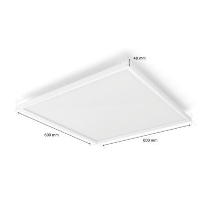 Philips - LED RGB Painel com regulação Hue White And Color Ambiance LED/60W/230V 2000-6500K