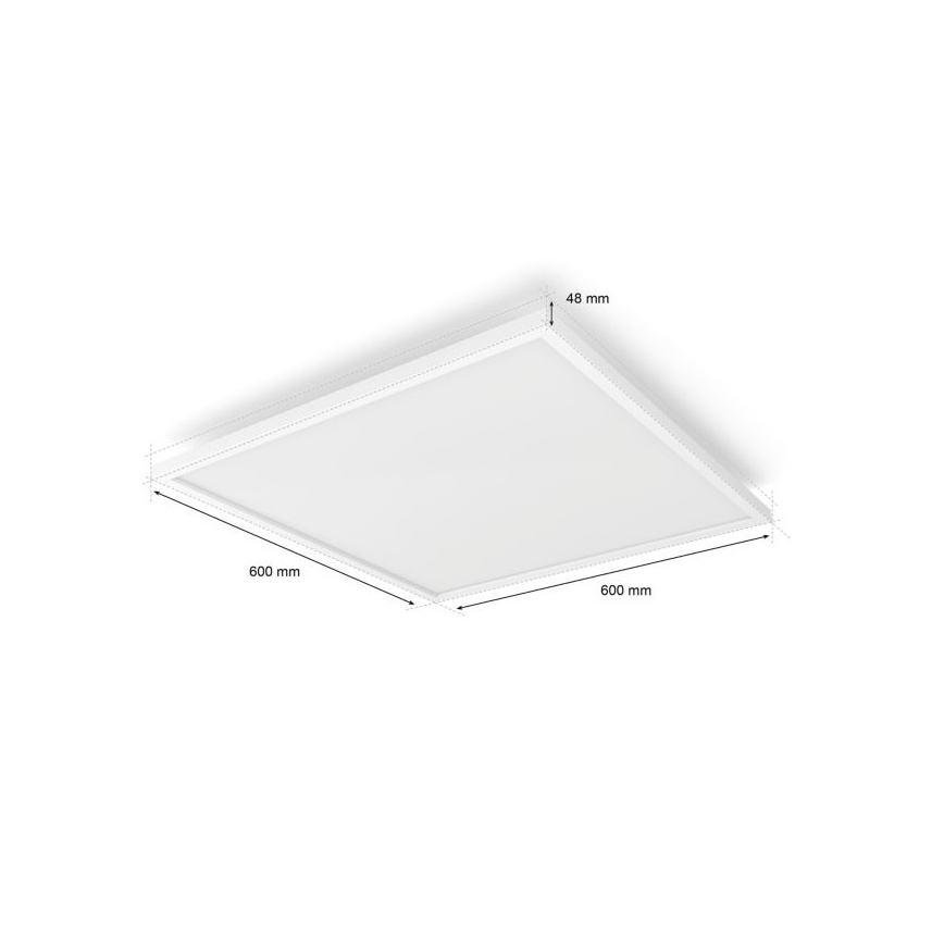 Philips - LED RGB Painel com regulação Hue White And Color Ambiance LED/60W/230V 2000-6500K