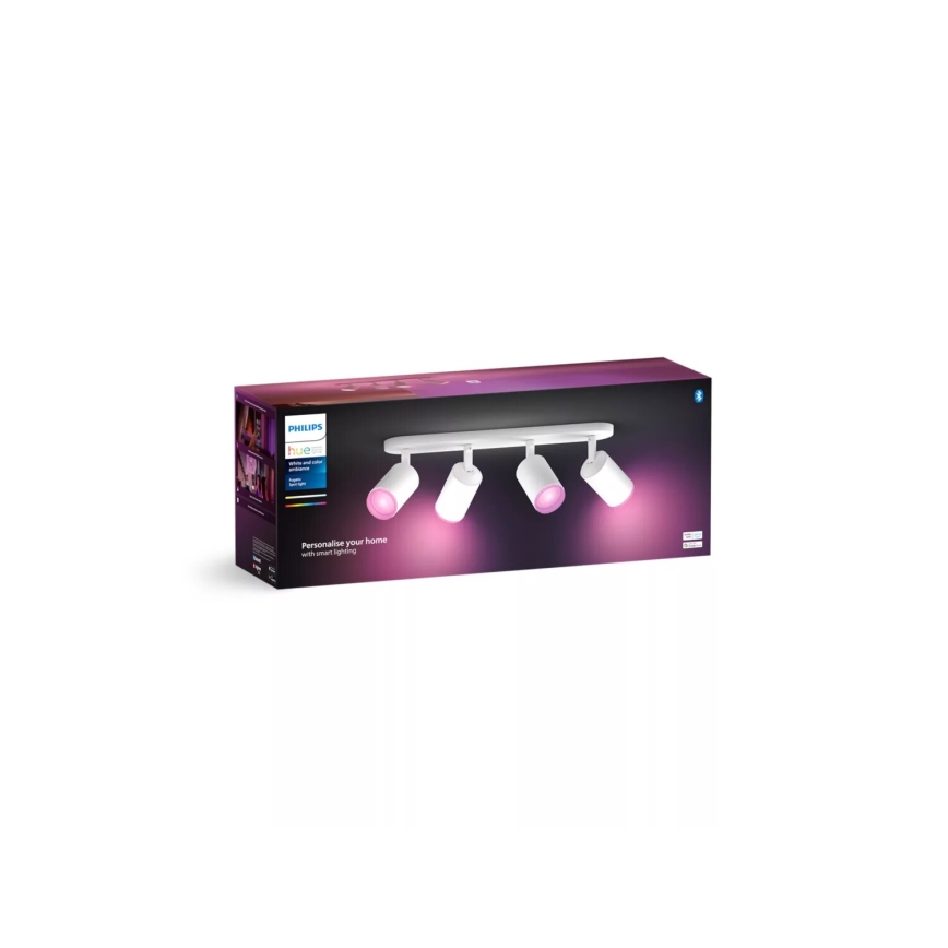 Philips - LED RGBW Foco com regulação Hue FUGATO 4xGU10/4,2W/230V 2000-6500K branco