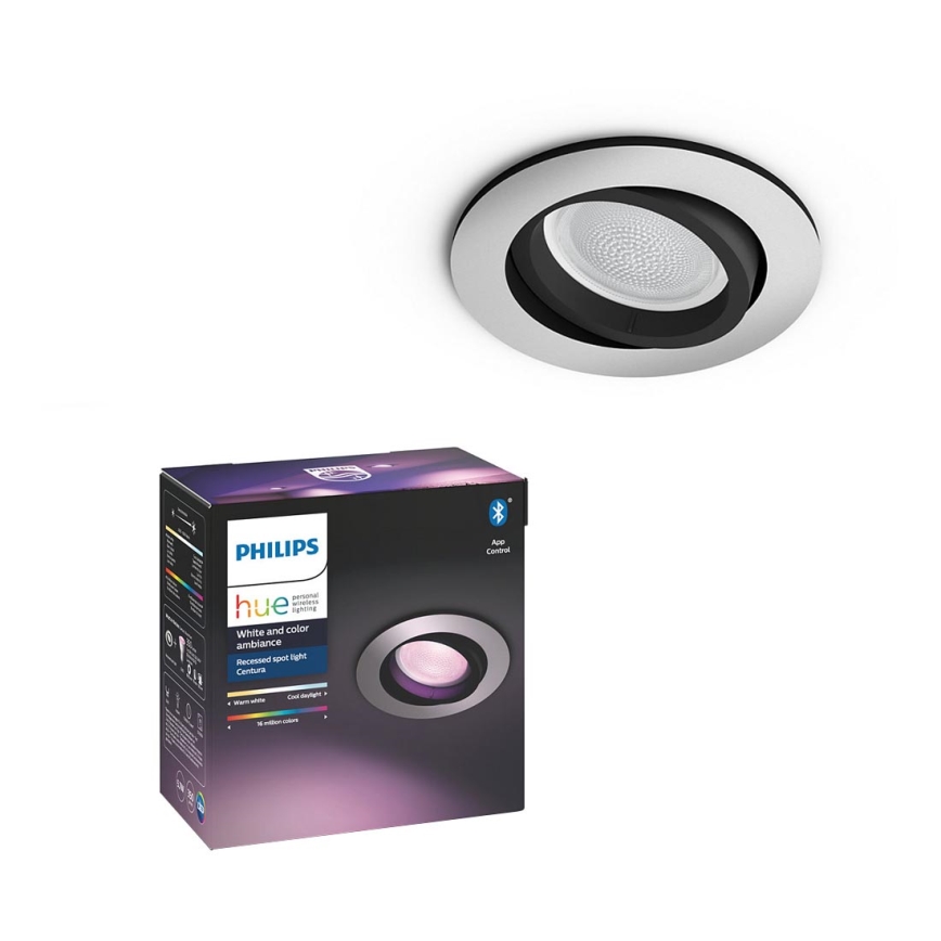 Philips - LED RGBW Foco de encastrar com regulação Hue CENTURA 1xGU10/5,7W/230V