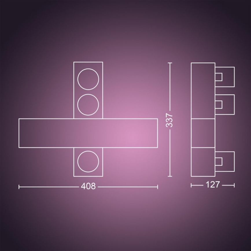 Philips - LED RGBW Foco com regulação Hue CENTRIS LED/25W/230V + 3xGU10/5,7W