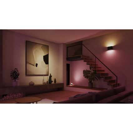 Philips - LED RGBW Iluminação de parede exterior com regulação Hue DYMERA 2xLED/10,2W/230V 2000-6500K IP44
