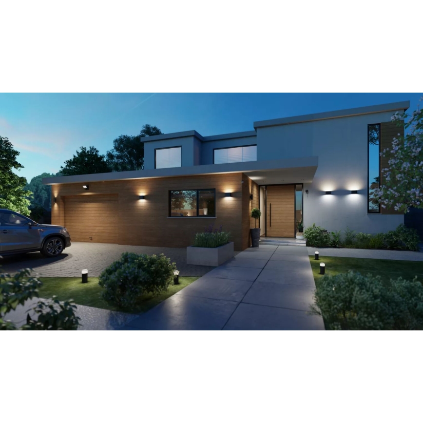 Philips - LED RGBW Iluminação de parede exterior com regulação Hue DYMERA 2xLED/10,2W/230V 2000-6500K IP44