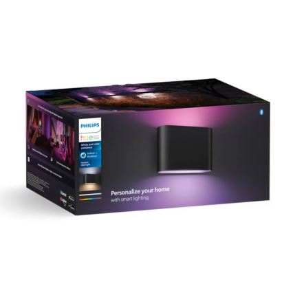 Philips - LED RGBW Iluminação de parede exterior com regulação Hue DYMERA 2xLED/10,2W/230V 2000-6500K IP44
