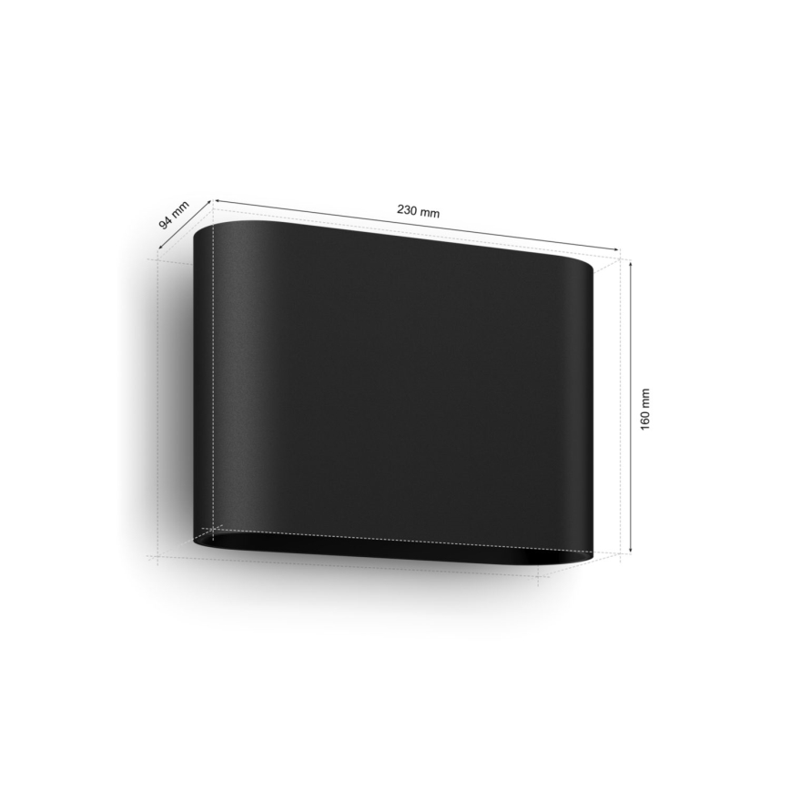 Philips - LED RGBW Iluminação de parede exterior com regulação Hue DYMERA 2xLED/10,2W/230V 2000-6500K IP44