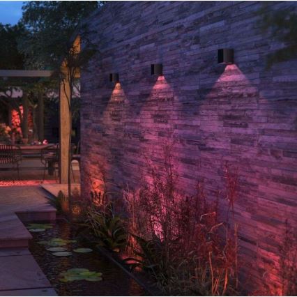 Philips - LED RGBW Iluminação de parede exterior com regulação Hue RESONATE LED/8W/230V 2000–6500K IP44