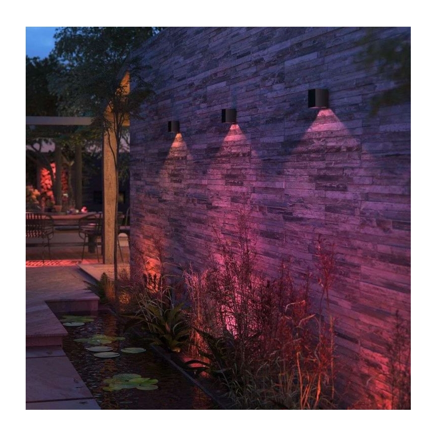 Philips - LED RGBW Iluminação de parede exterior com regulação Hue RESONATE LED/8W/230V 2000–6500K IP44