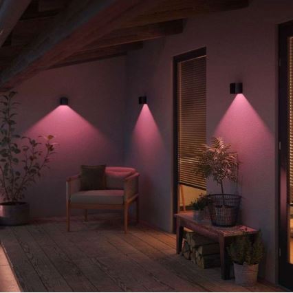 Philips - LED RGBW Iluminação de parede exterior com regulação Hue RESONATE LED/8W/230V 2000–6500K IP44