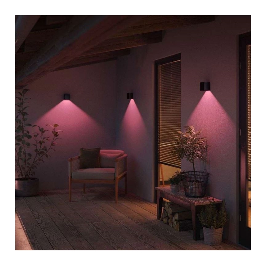 Philips - LED RGBW Iluminação de parede exterior com regulação Hue RESONATE LED/8W/230V 2000–6500K IP44