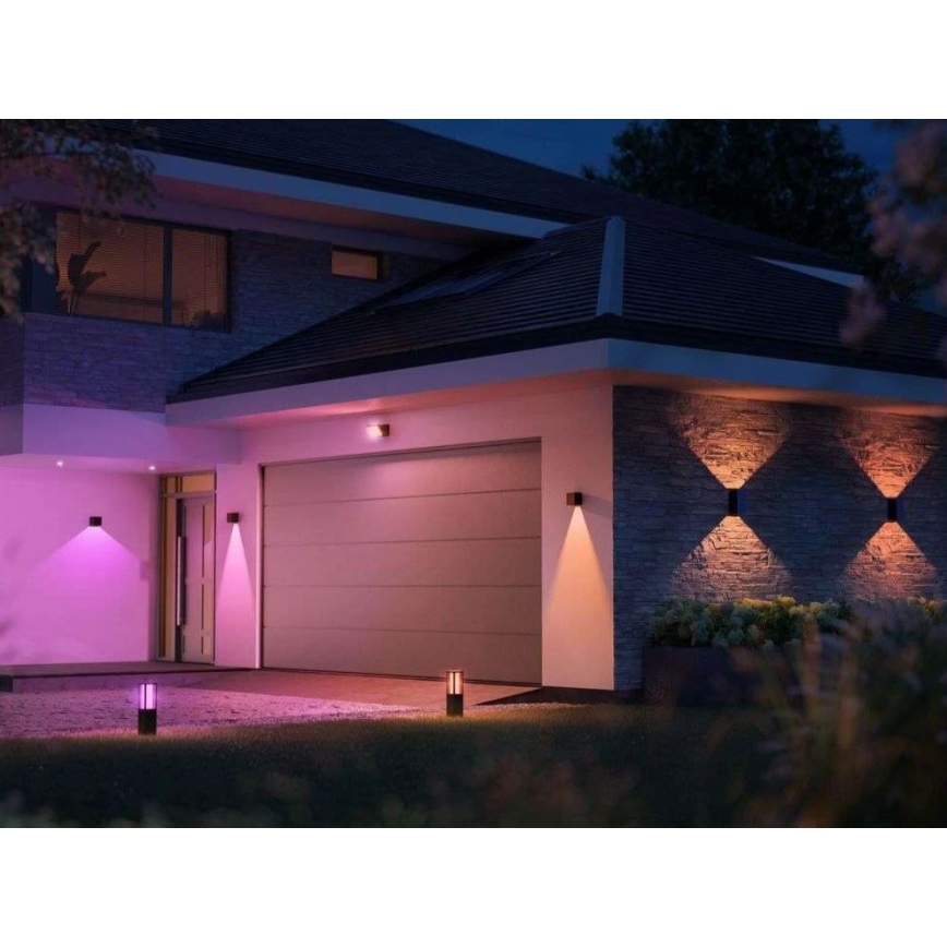 Philips - LED RGBW Iluminação de parede exterior com regulação Hue RESONATE LED/8W/230V 2000–6500K IP44
