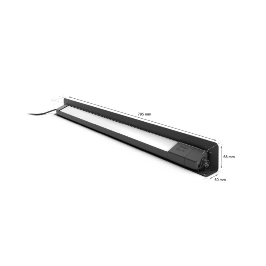 Philips - LED RGBW Iluminação exterior com regulação Hue White e Color Ambiance LED/20W/24V IP65