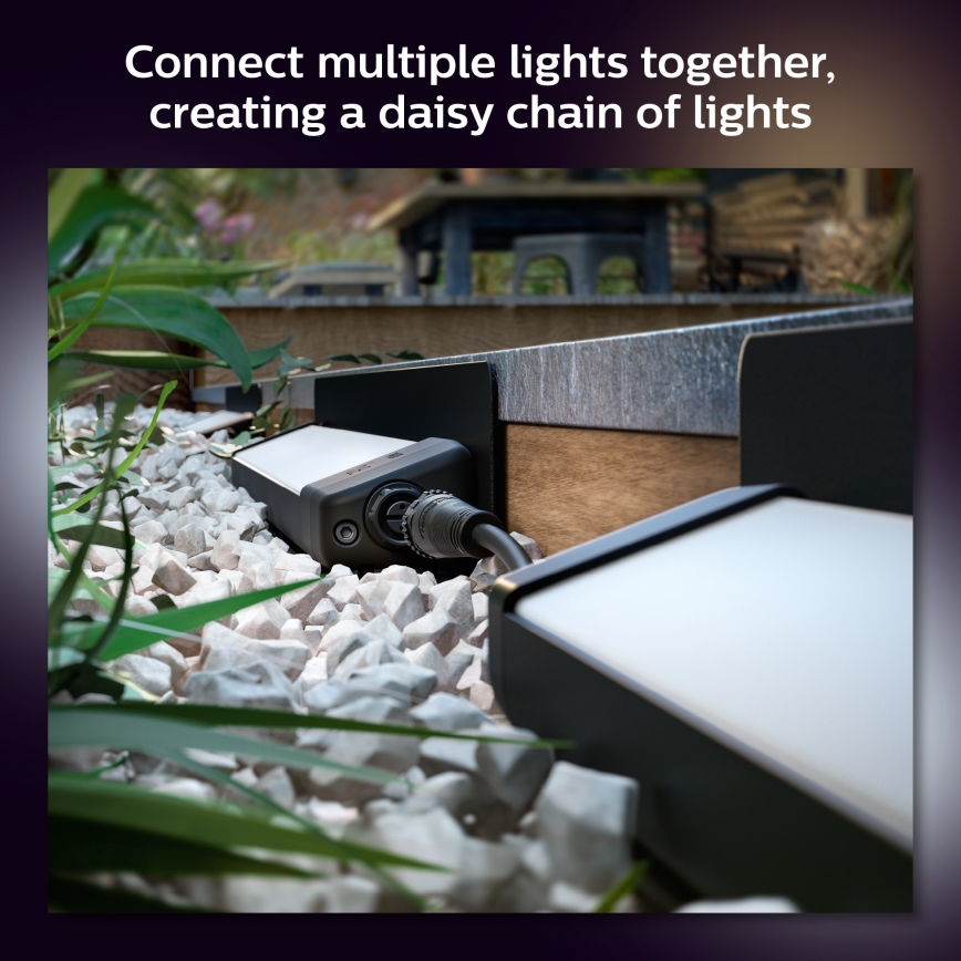 Philips - LED RGBW Iluminação exterior com regulação Hue White e Color Ambiance LED/20W/24V IP65