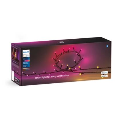 Philips - LED RGBW Regulação exterior corrente HUE WHITE AND COLOR AMBIANCE 500xLED 44,4 m 2000-6500K IP54