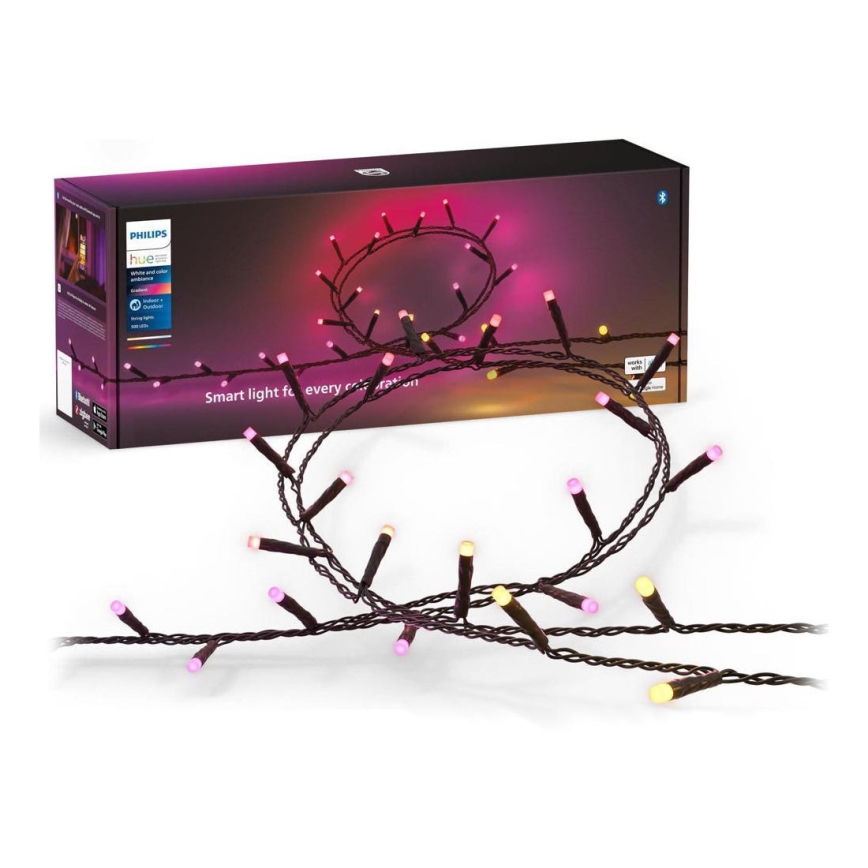 Philips - LED RGBW Regulação exterior corrente HUE WHITE AND COLOR AMBIANCE 500xLED 44,4 m 2000-6500K IP54