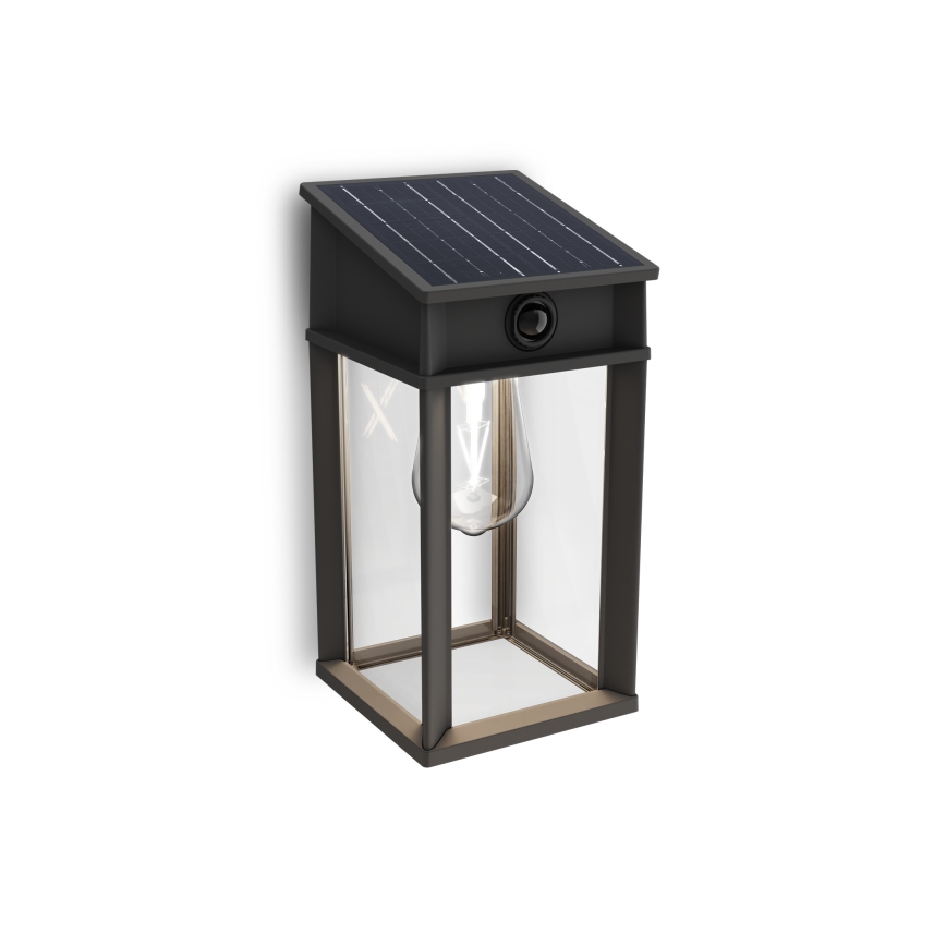 Philips - Luminária de parede solar LED com sensor de movimento e crepúsculo GERI LED/3,2W/3,7V 2600 mAh 4000K IP44