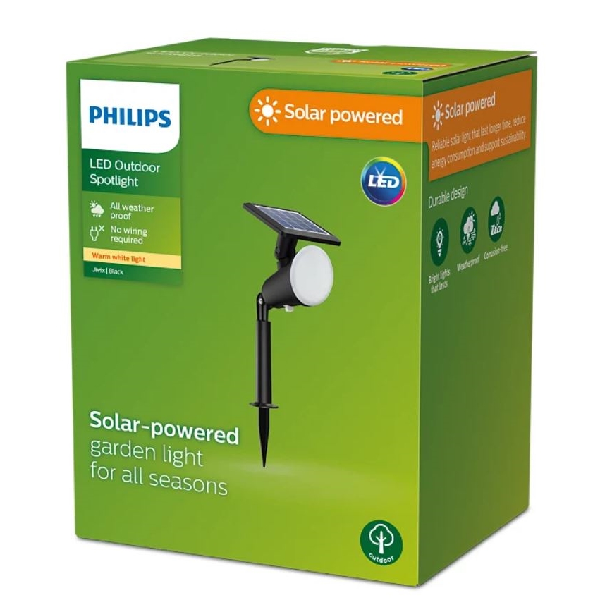 Philips - LED Solar foco JIVIX LED/1,4W/3,7V IP44